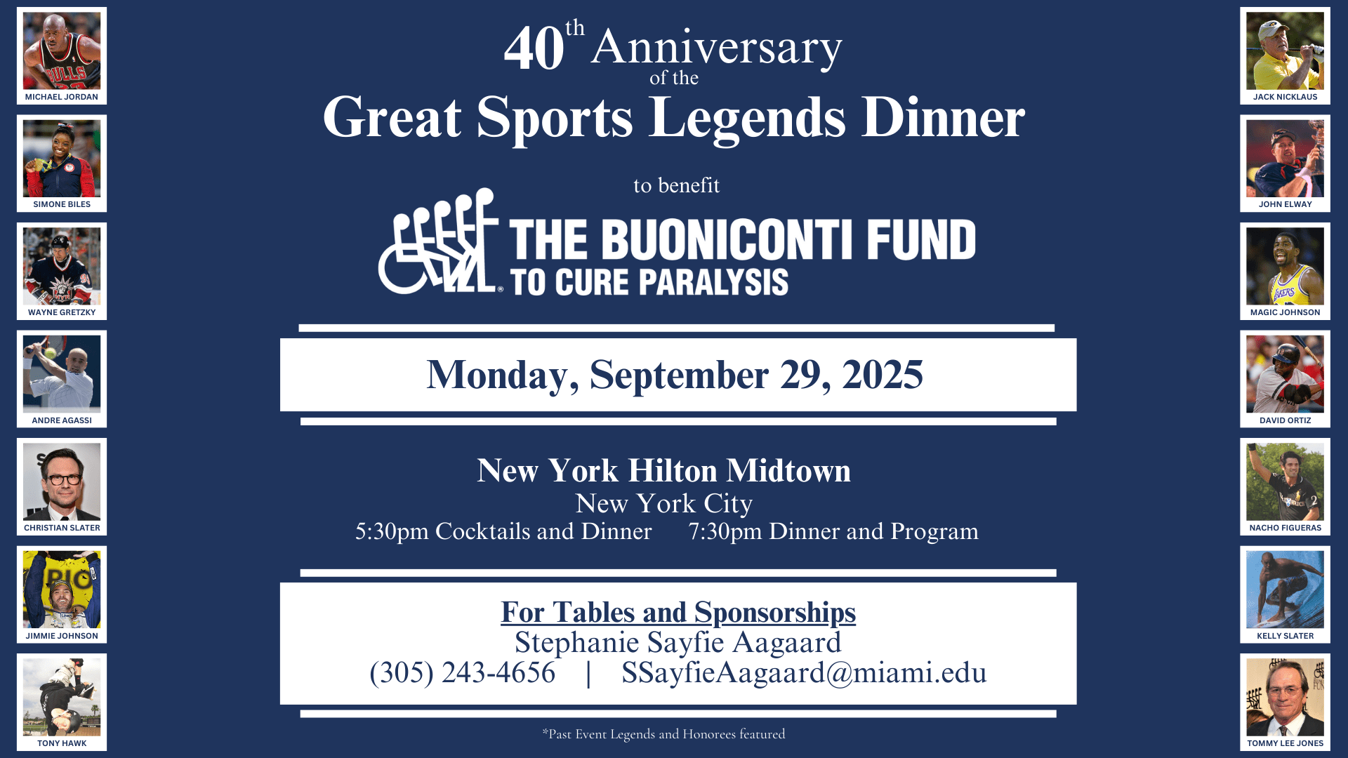 40th Annual Great Sports Legends Dinner