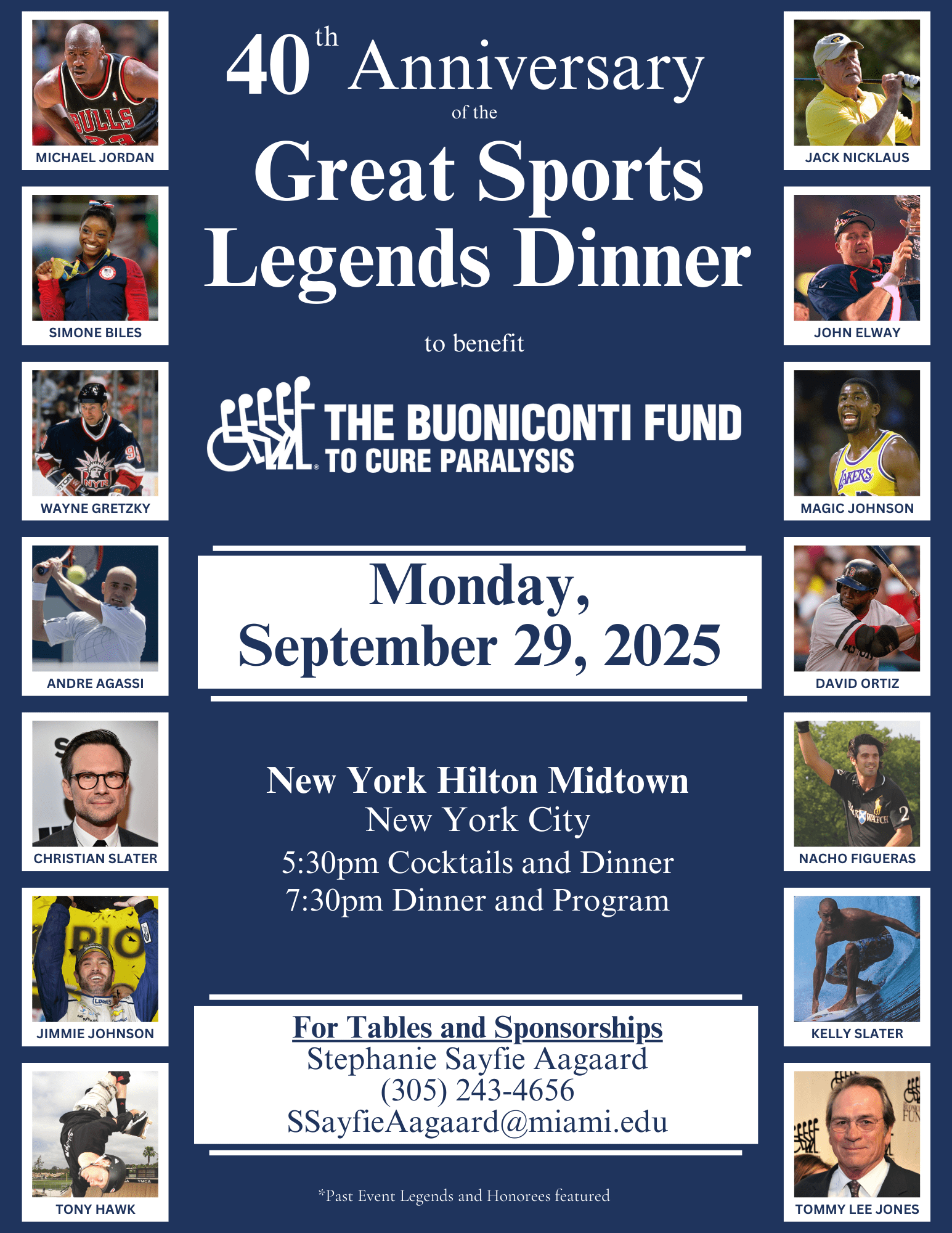 40th Annual Great Sports Legends Dinner