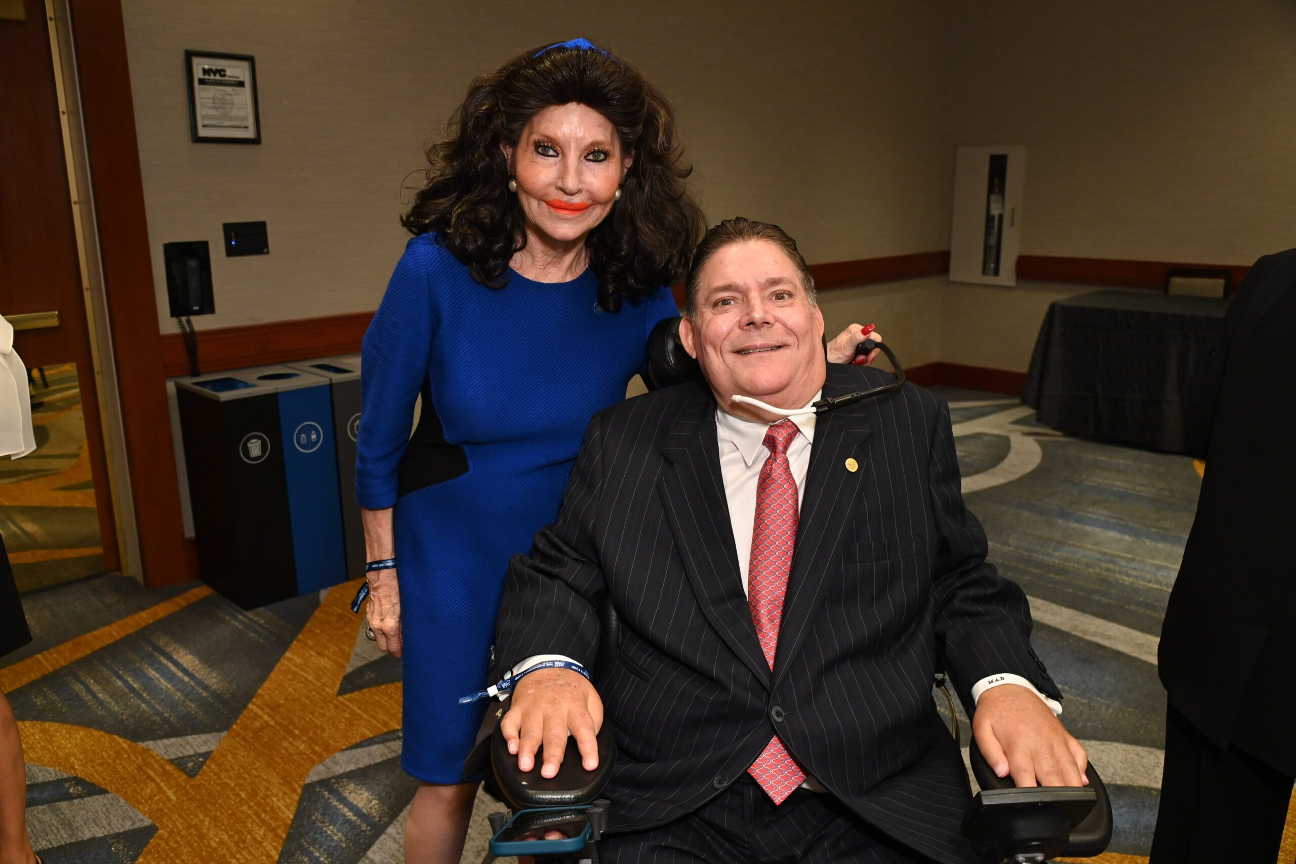 Christine E. Lynn with Marc Buoniconti