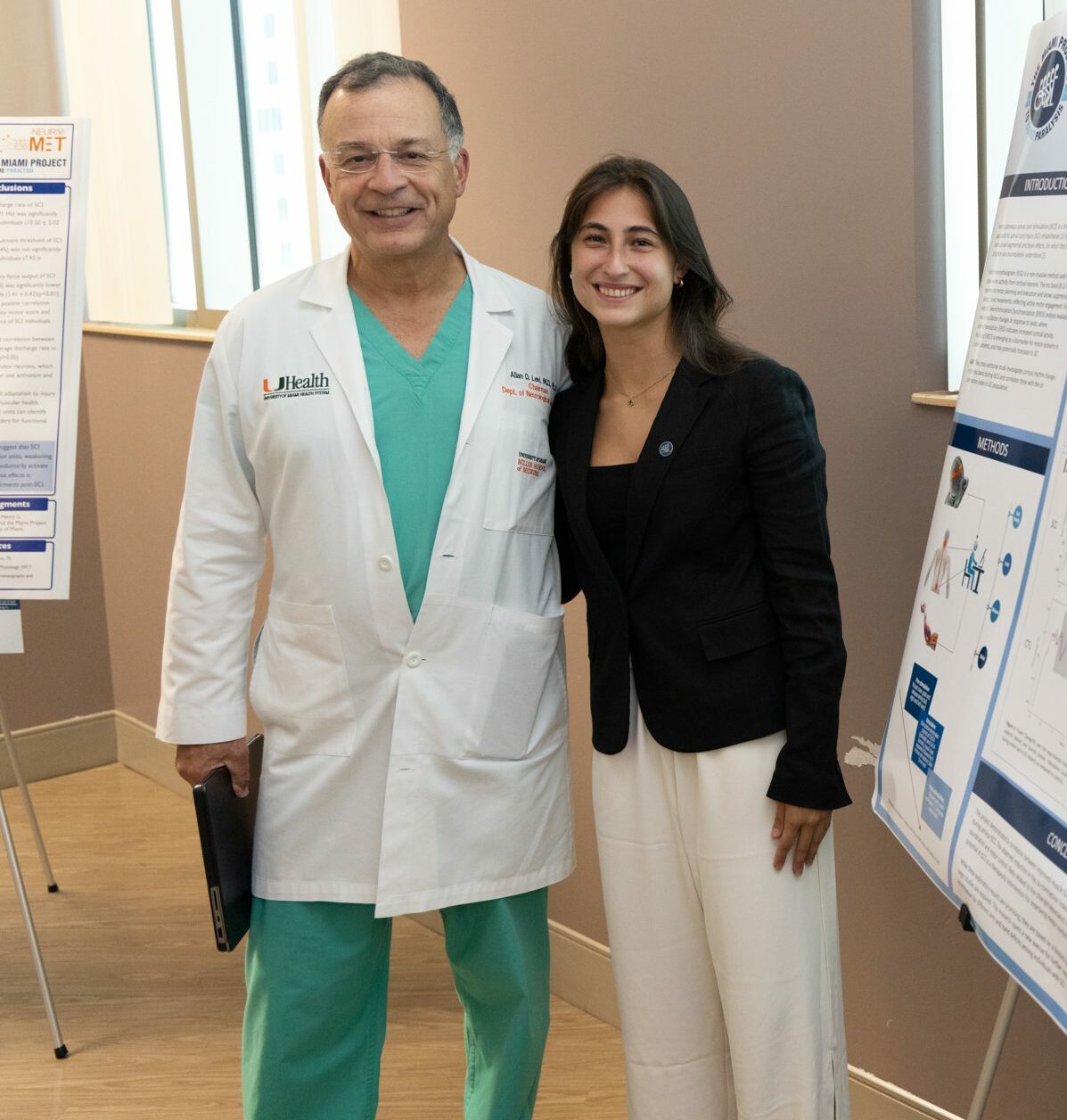 Dr. Allan Levi with student and former patient Annalisa